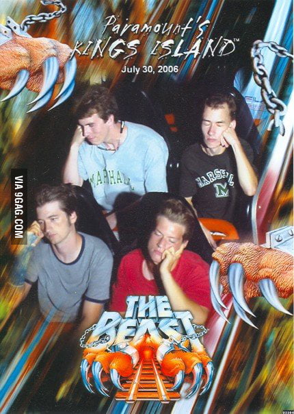 Riding the Beast at Kings Island - 9GAG