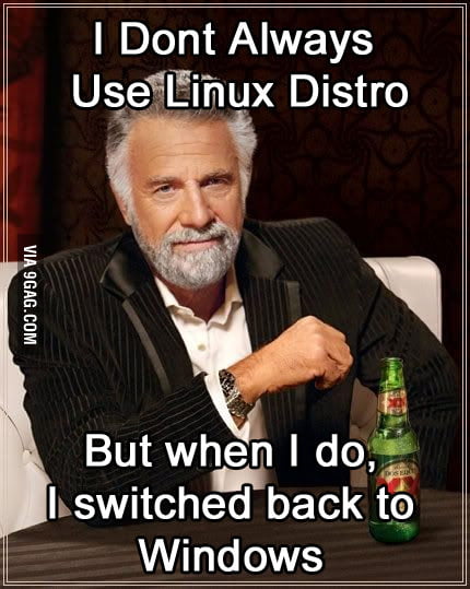 First Linux Newbie Problem - 9GAG