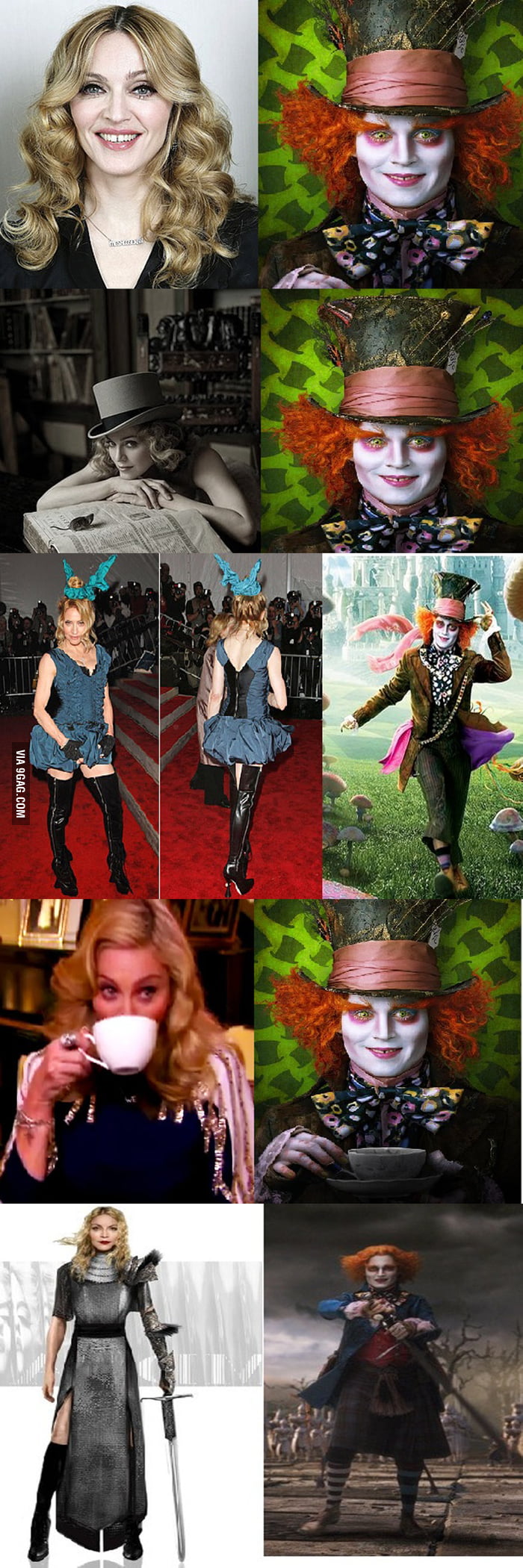 Madonna Vs Mad Hatter Extended Version 9GAG
