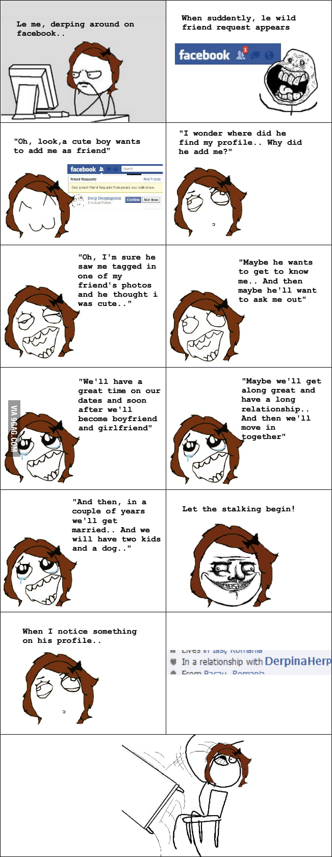 Forever alone on facebook - 9GAG