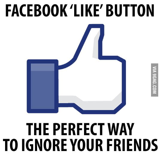 Facebook 'like' button - 9GAG