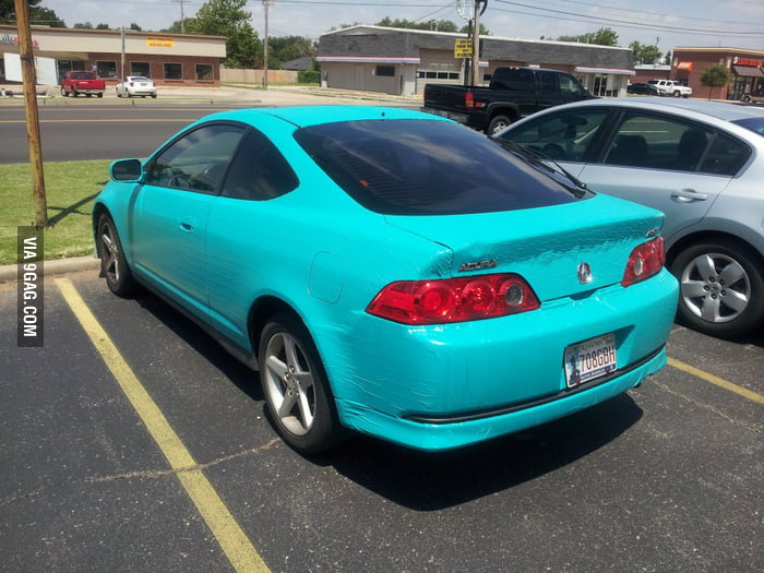 Duct Tape Car. That Is All. 9GAG