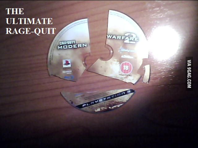 The ultimate rage quit - 9GAG