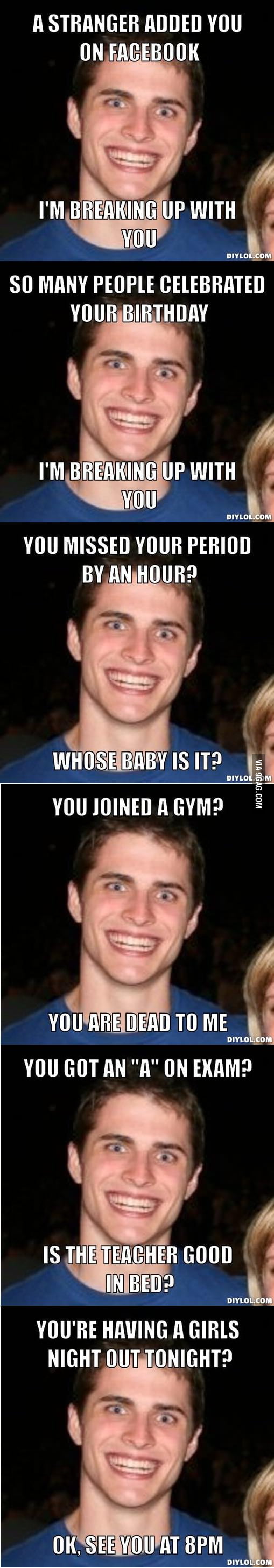 Overly Jealous Boyfriend 9GAG