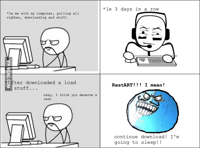 RESTART RAGE - 9GAG