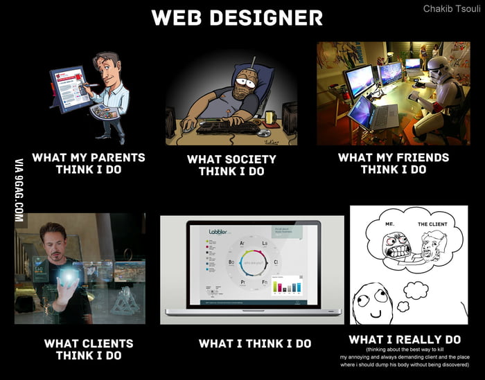 Web Designers' life in a nutshell - 9GAG