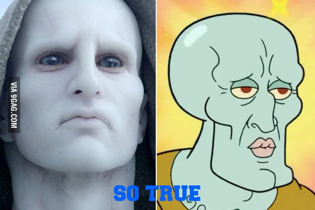 Prometheus Engineer = Handsome Squidward - 9GAG