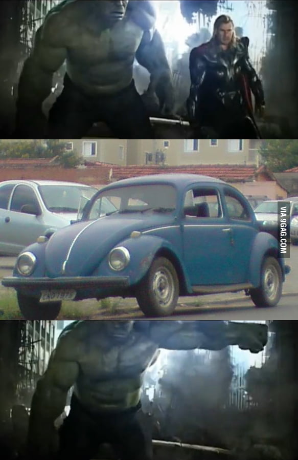 Hulk just want to play too. - 9GAG