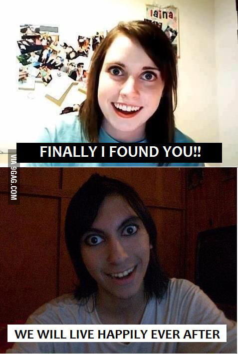 Overly Attached Gf And Her New Bf 9gag 9780