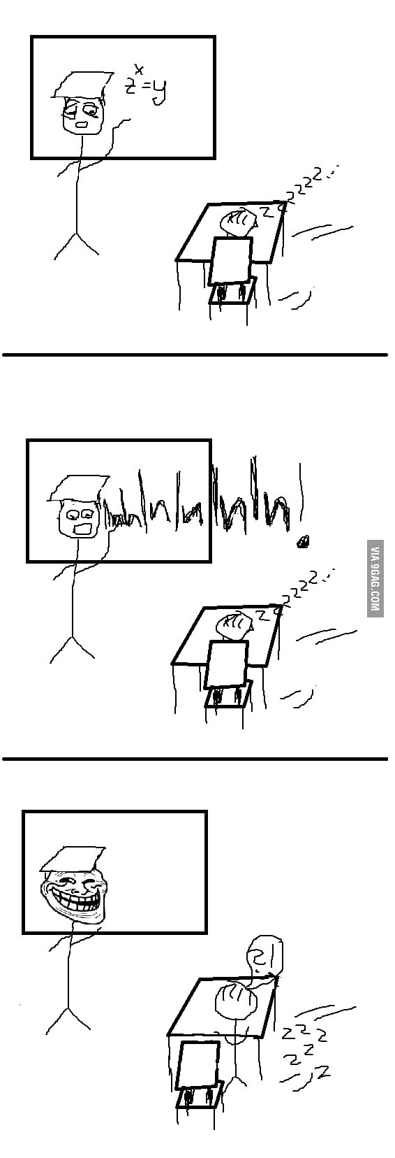 Scumbag math teacher uses logarithms - 9GAG