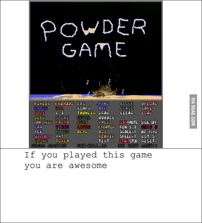 Powder game 9GAG