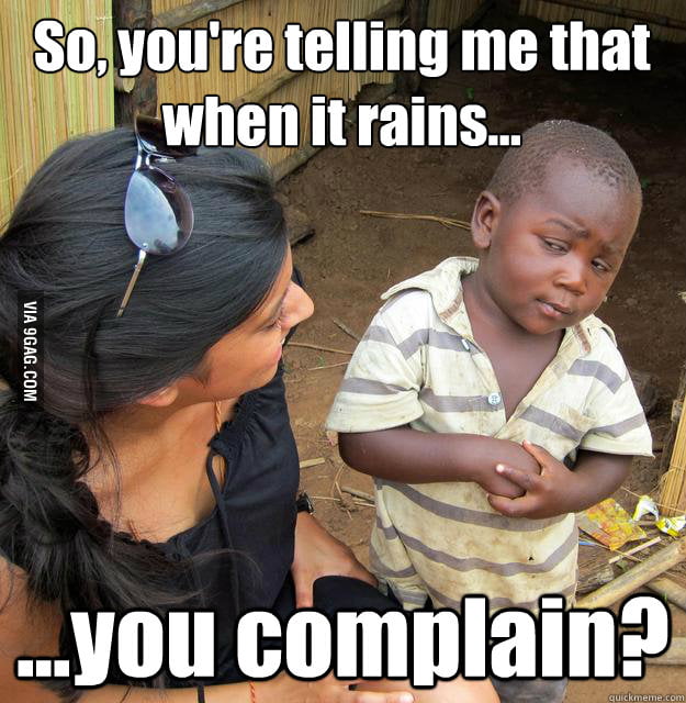 3rd World Skeptical Child about rain