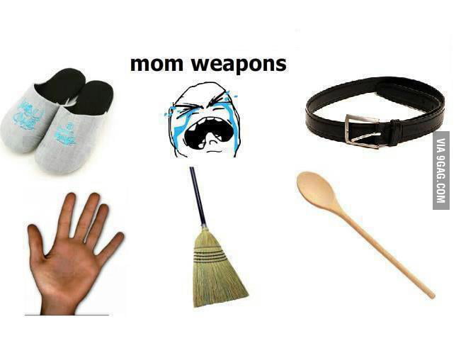 Which of these tools did your mother use to discipline you?