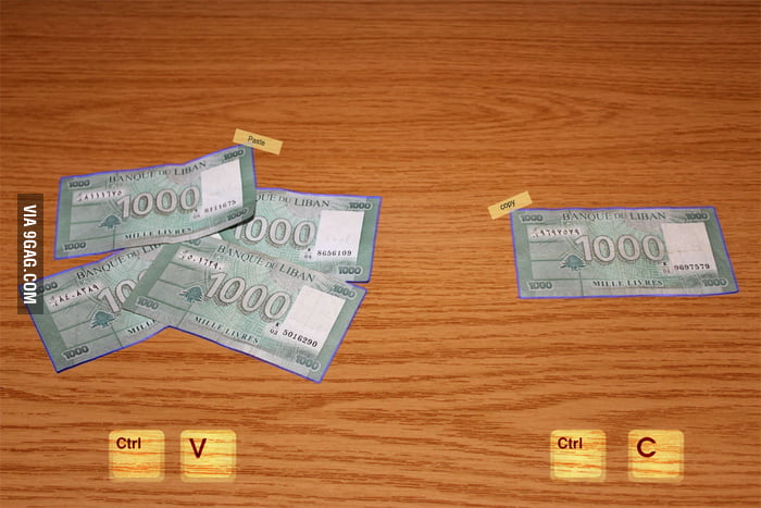 Copy And Paste in real life! - 9GAG