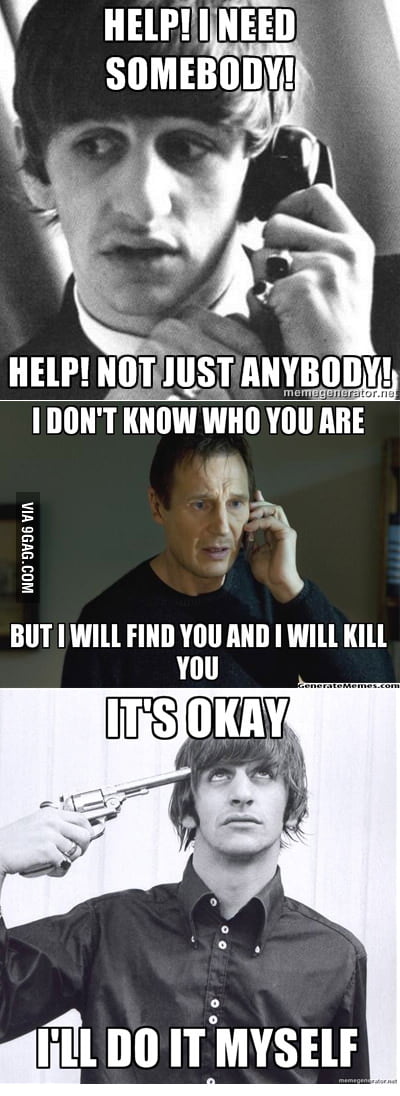 Sad Life of Ringo Starr.... Happy Birthday BTW. - 9GAG