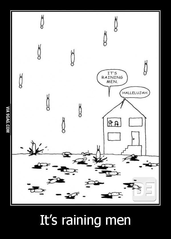 Men rain 9GAG
