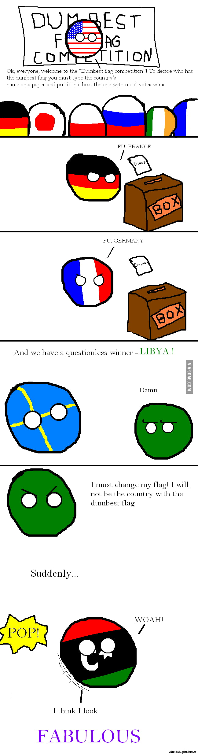 Countryballs - The Truth Behind Libya's Flag Change - 9GAG