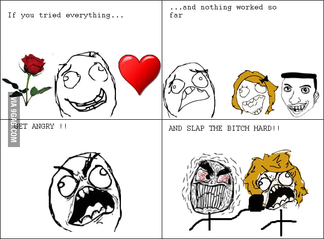 SLAP THE B*TCH HARD - 9GAG