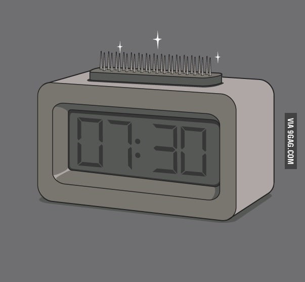 Most effective alarm clock... ever 9GAG