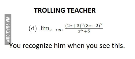 Calculus homework - 9GAG