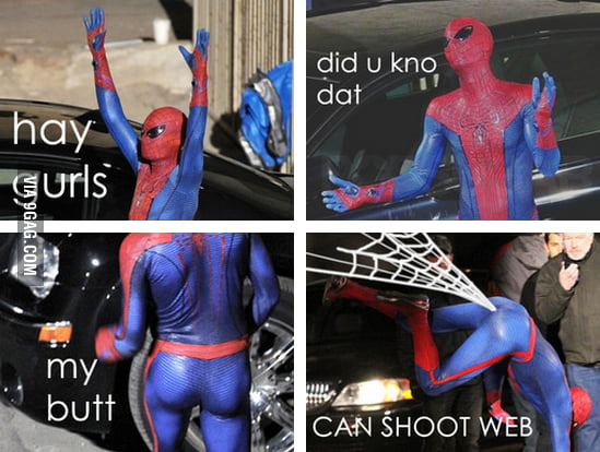Spiderman at his finest.