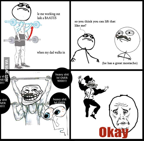 Work out rage .. - 9GAG
