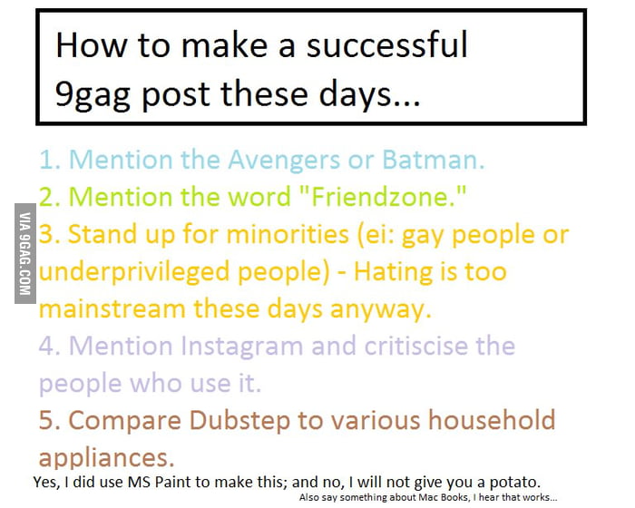 How to Make a Successful 9gag Post - 9GAG