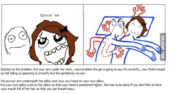 For All The People Who Still Don T Know How To Spoon 9gag