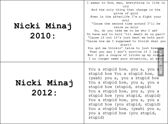 Nicki Minaj Transformation 9gag