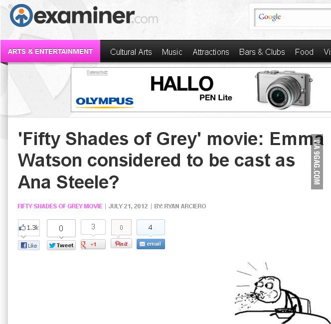 Emma Watson In Fifty Shades Of Grey Gag