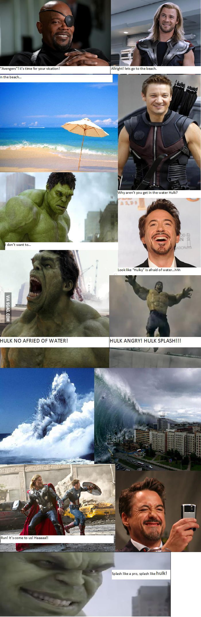 Hulk splash! - 9GAG