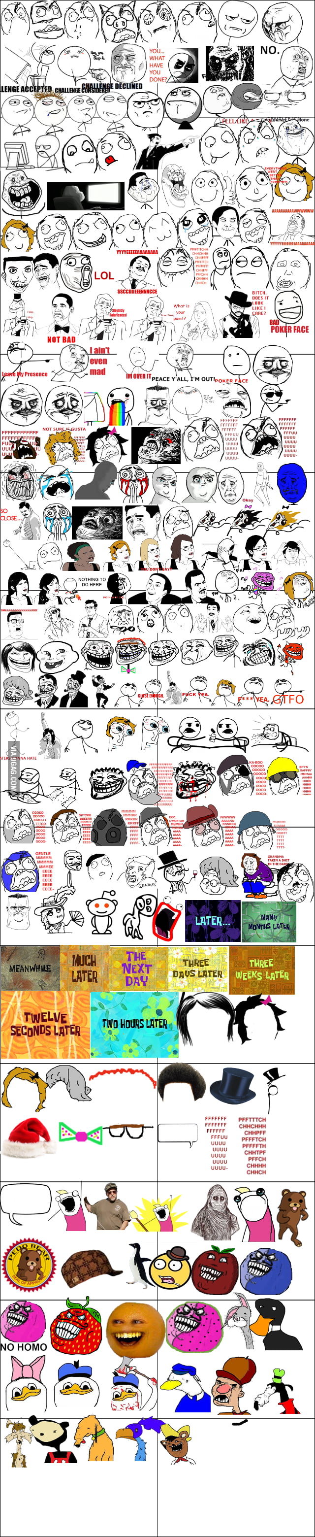 Just the all characters in rage comics - 9GAG