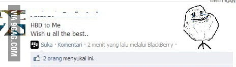 Forever Alone lvl Birthday - 9GAG