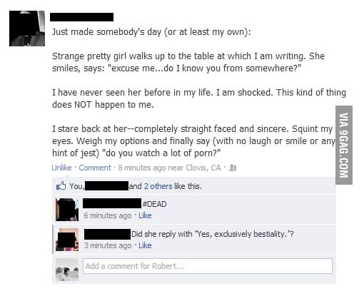I could never be this clever on the spot