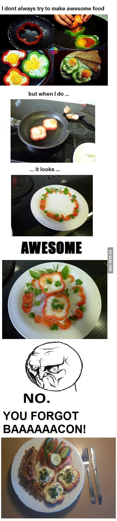 Dat food + BAAAAACON! - 9GAG