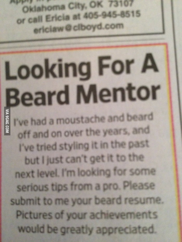 Looking For A Beard Mentor