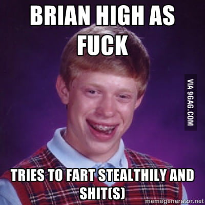 Brian high as f**k - 9GAG