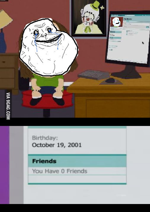 Forever Alone has a facebook page - 9GAG