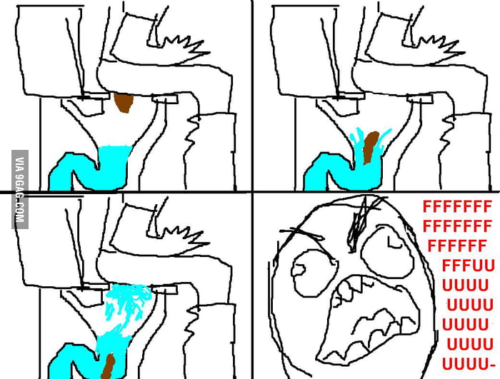 The “toilet splashback” experience 9GAG