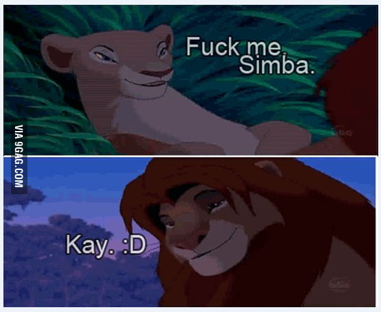 Simba Being Simba. - 9GAG