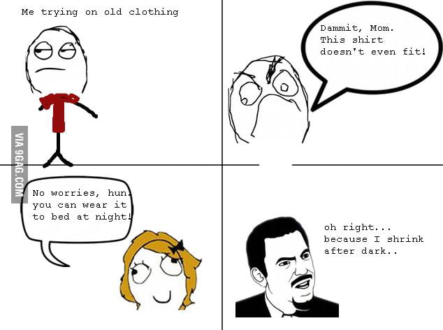 Her thoughts on old clothing - 9GAG