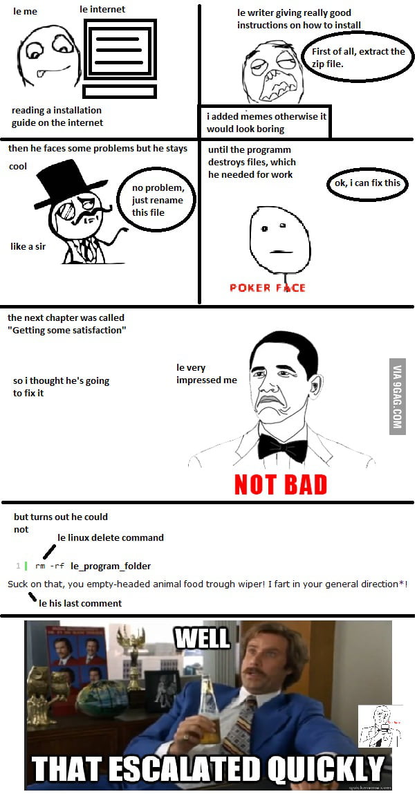 Installing a program nowadays is soooo simple, pause nooot! - 9GAG