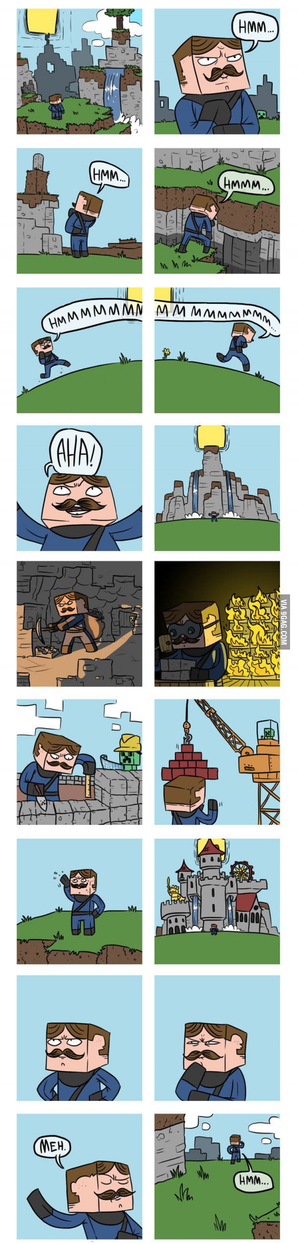 Everytime I play minecraft - 9GAG