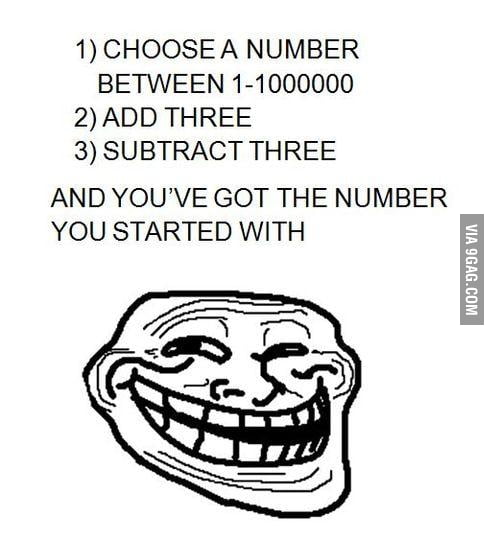 Math Troll. 9GAG