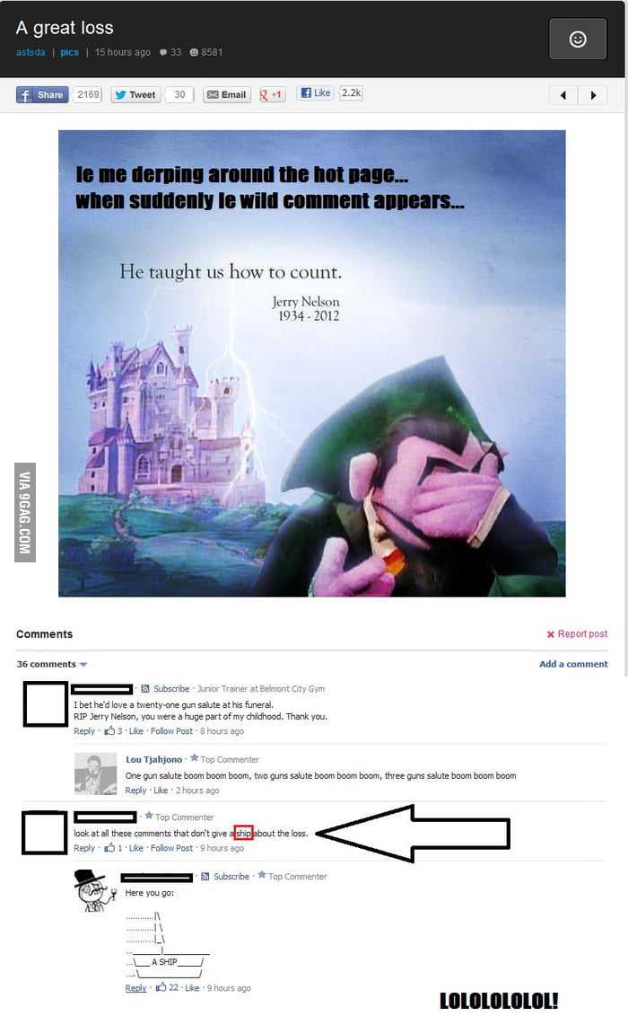 Dat Wild Comment... - 9GAG