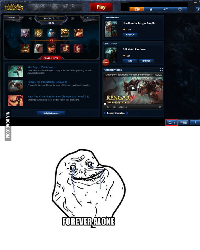 Forever Alone level: -1 - 9GAG
