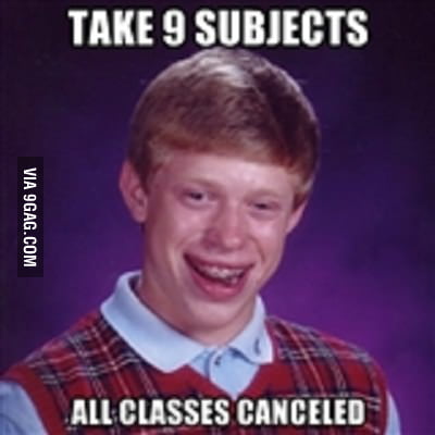 Bad Luck Brian Went to College - 9GAG