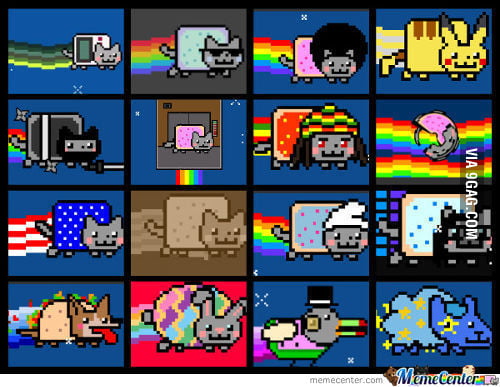 16 Types Of Nyan Cats - 9GAG