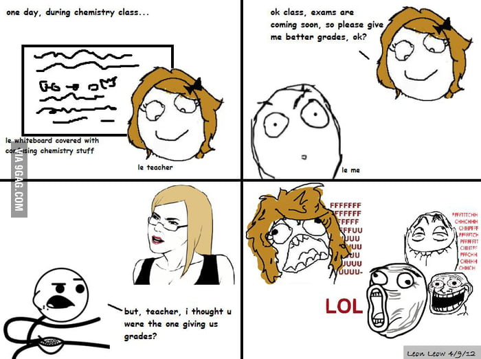 Chemistry Class Rage - 9GAG