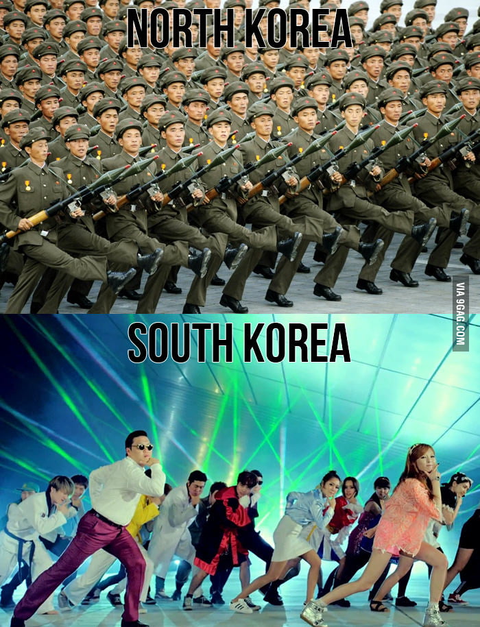 Know the difference: North Korea vs South Korea - 9GAG